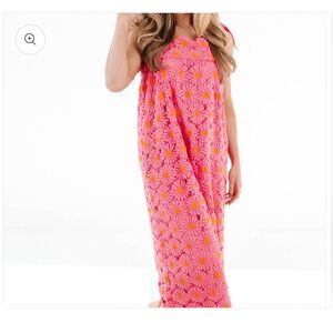 J.Marie Lele Tie Strap Midi Dress